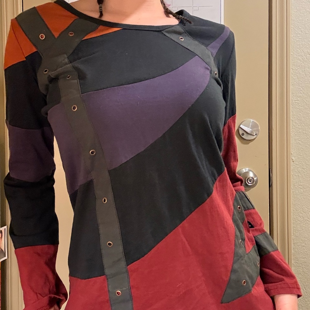 Colorblock Long Sleeve Top